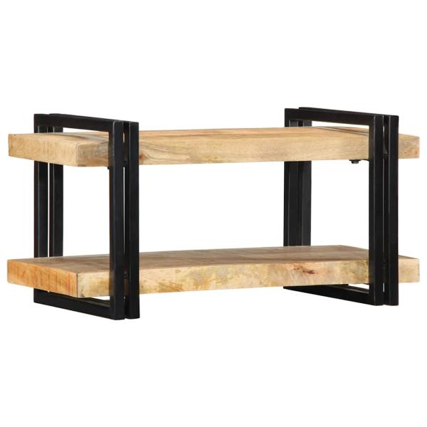 ARDEBO.de - Wandregal 70x33x35 cm Raues Massivholz Mango