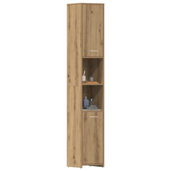 ARDEBO.de - Badschrank Artisan-Eiche 30x30x183,5 cm Holzwerkstoff