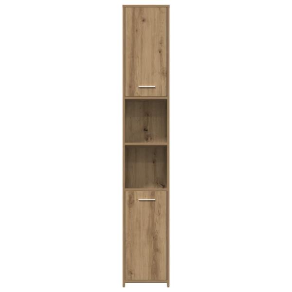Badschrank Artisan-Eiche 30x30x183,5 cm Holzwerkstoff