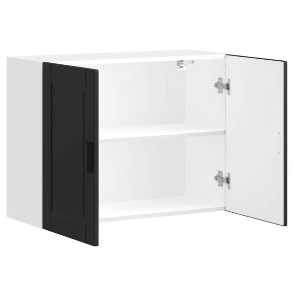 Küchen-Hängeschrank Porto Schwarz Holzwerkstoff