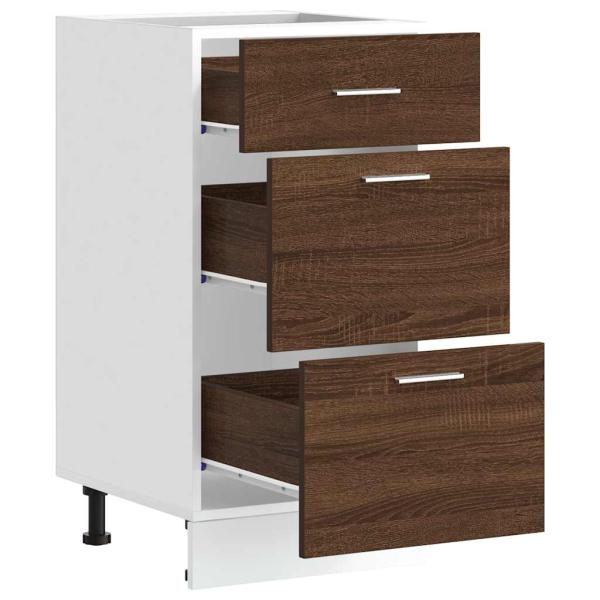 ARDEBO.de - Unterschrank Braun Eichen-Optik 40x46x81,5 cm Holzwerkstoff