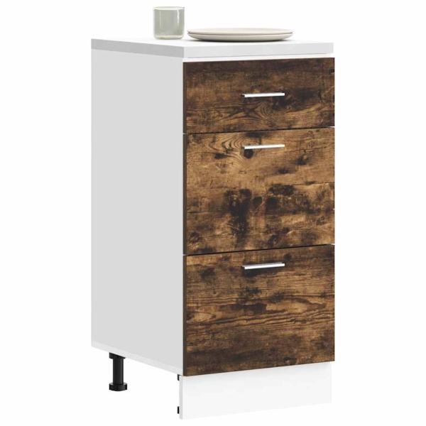 ARDEBO.de - Unterschrank Räuchereiche 40x46x81,5 cm Holzwerkstoff