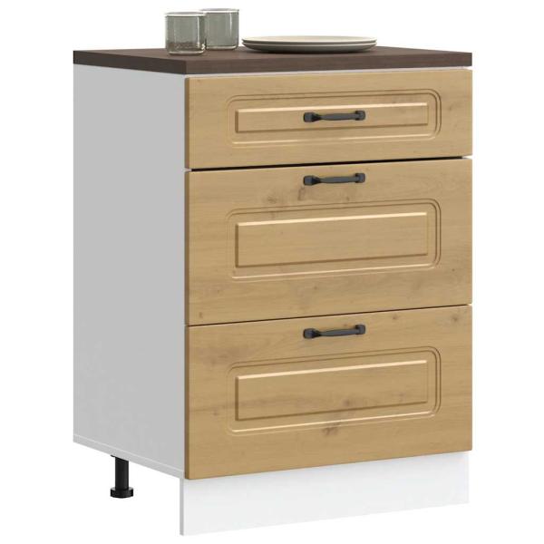 ARDEBO.de - Küchenunterschrank Kalmar Artisan-Eiche Holzwerkstoff