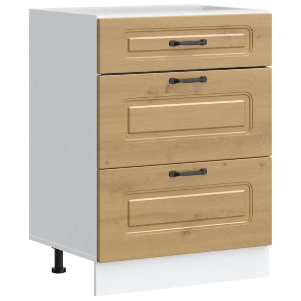 Küchenunterschrank Kalmar Artisan-Eiche Holzwerkstoff