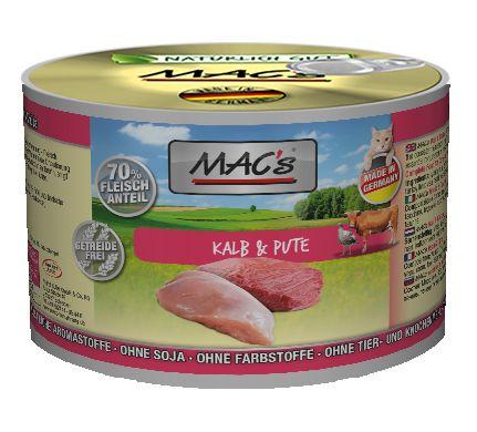 MACs Cat Kalb & Pute 200g (Menge: 6 je Bestelleinheit)