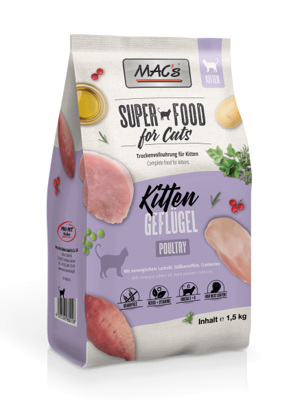 ARDEBO.de MACs Cat Kitten Geflügel 1,5kg