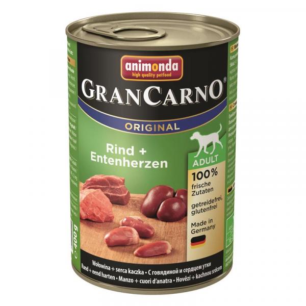 ARDEBO.de Animonda Dog GranCarno Adult Rind & Entenherzen 400g