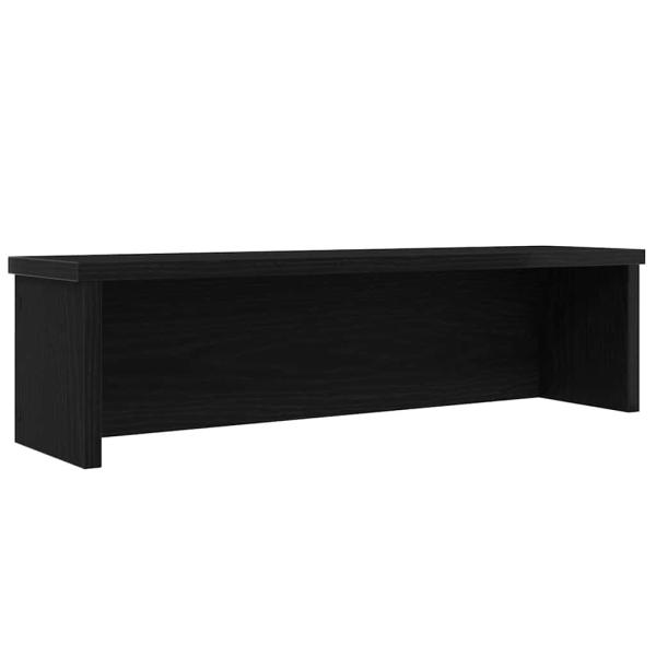 ARDEBO.de - Küchenregal Stapelbar Schwarz 50x15x16 cm Holzwerkstoff