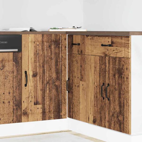 ARDEBO.de - Spülenunterschrank Lucca Altholz-Optik Holzwerkstoff
