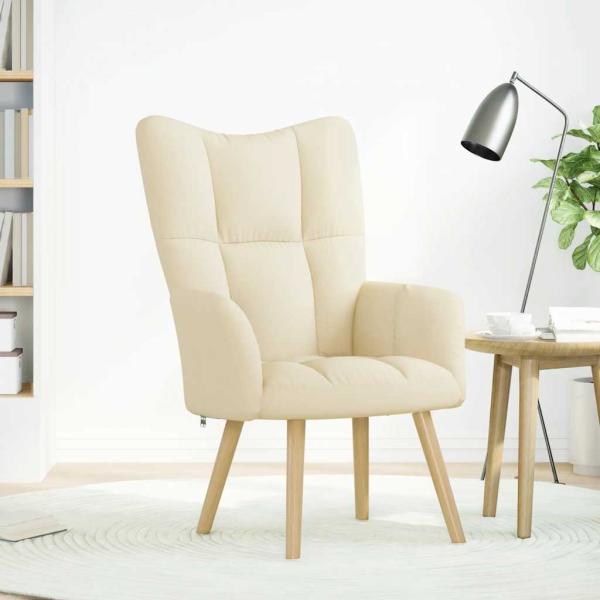 ARDEBO.de - Relaxsessel Creme Stoff