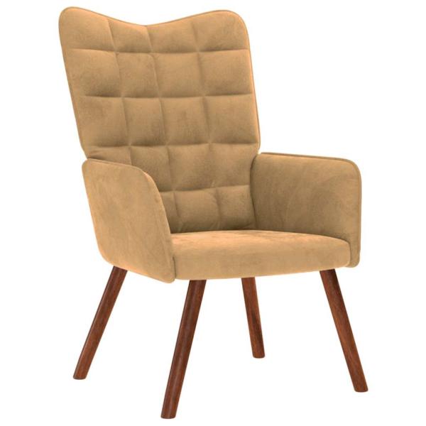 ARDEBO.de - Relaxsessel Braun Samt