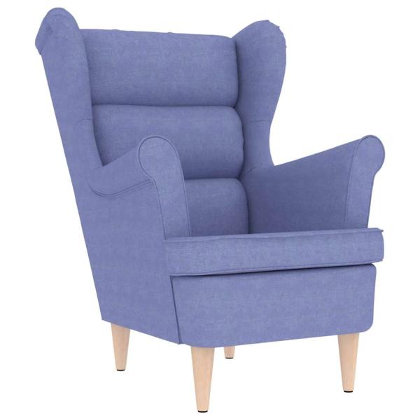 Sessel Jeansblau 74x84x100 cm Stoff