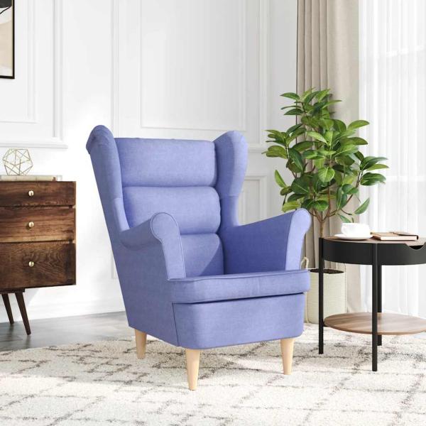 Sessel Jeansblau 74x84x100 cm Stoff