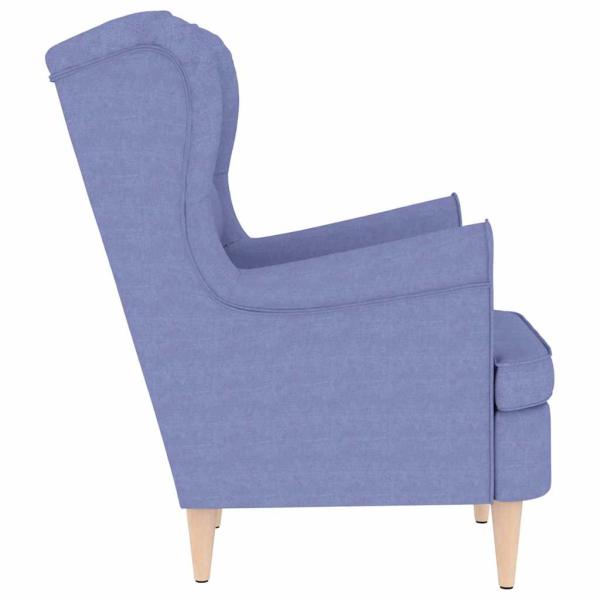 Sessel Jeansblau 74x84x100 cm Stoff