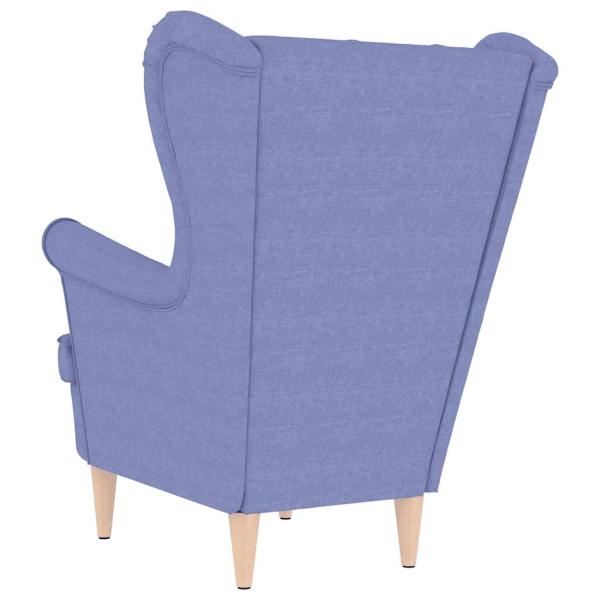 Sessel Jeansblau 74x84x100 cm Stoff