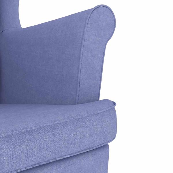 Sessel Jeansblau 74x84x100 cm Stoff