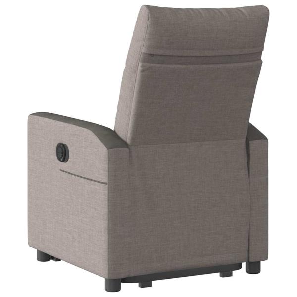 Relaxsessel mit Aufstehhilfe Elektrisch Taupe Stoff