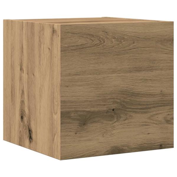 4-tlg. TV-Schrank-Set Wandmontage Artisan-Eiche Holzwerkstoff