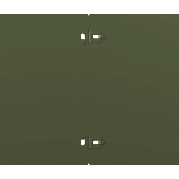 Rasenkanten 30 Stk. Olivgrün 20x103 cm Kaltgewalzter Stahl