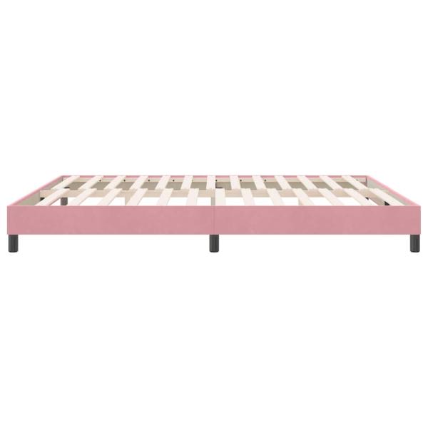 Bettgestell ohne Matratze Rosa 180x210 cm Samt