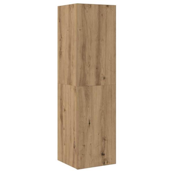 7-tlg. TV-Schrank-Set Wandmontage Artisan-Eiche Holzwerkstoff