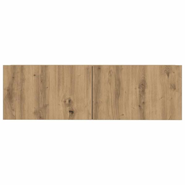 7-tlg. TV-Schrank-Set Wandmontage Artisan-Eiche Holzwerkstoff