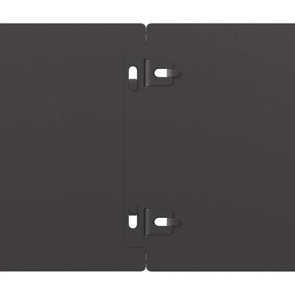 Rasenkanten 50 Stk. Schwarz 15x103 cm Kaltgewalzter Stahl