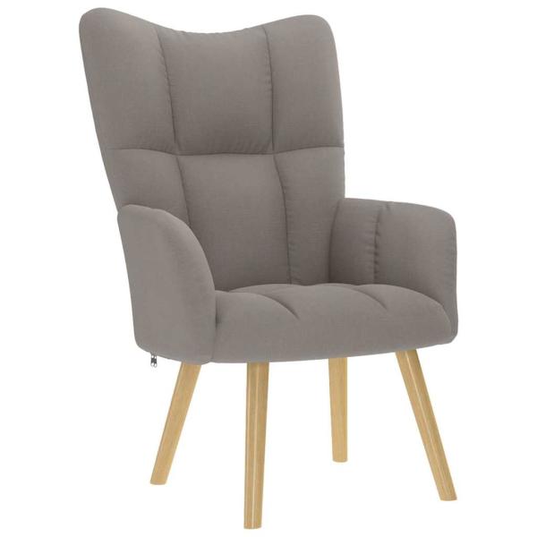 ARDEBO.de - Relaxsessel Taupe Stoff