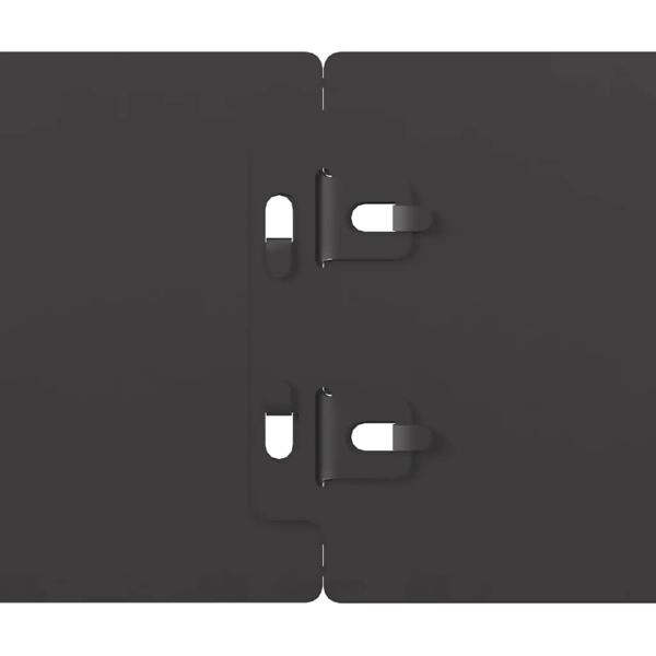 Rasenkanten 50 Stk. Schwarz 10x103 cm Kaltgewalzter Stahl