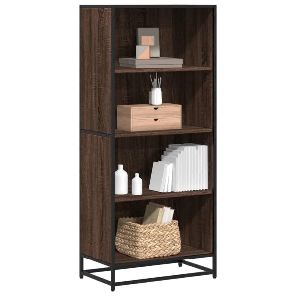 ARDEBO.de - Bücherregal Braun Eichen-Optik 60x35x139 cm Holzwerkstoff