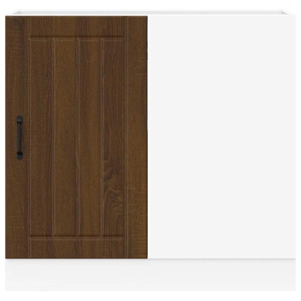 Spülenunterschrank Lucca Braun Eichen-Optik Holzwerkstoff
