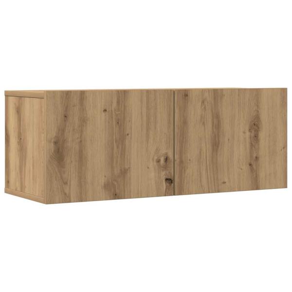 3-tlg. TV-Schrank-Set Wandmontage Artisan-Eiche Holzwerkstoff