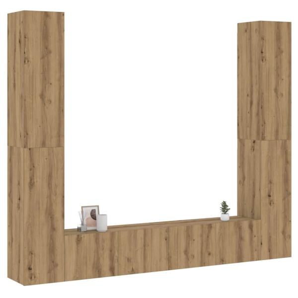 ARDEBO.de - TV-Wandschränke 6 Stk. Artisan-Eiche Holzwerkstoff
