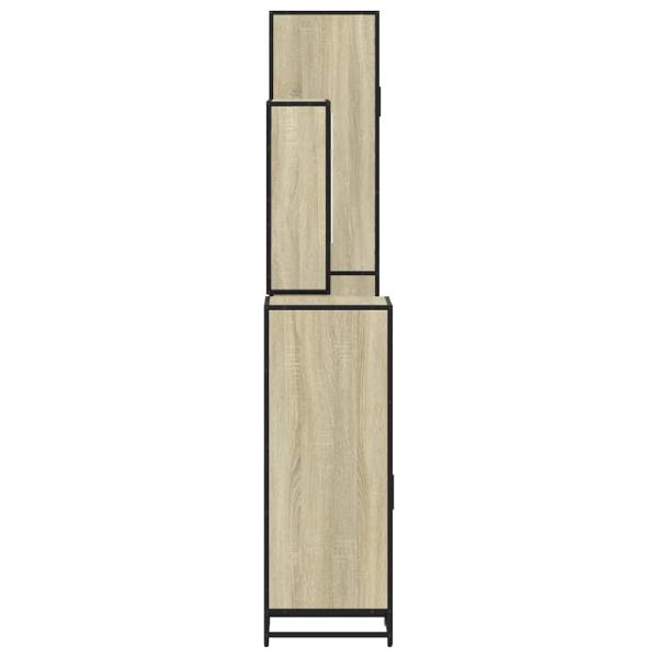 ARDEBO.de - 4-tlg. Badmöbel-Set Sonoma-Eiche Holzwerkstoff