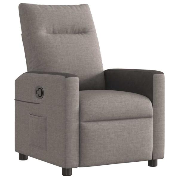 ARDEBO.de - Relaxsessel Taupe Stoff