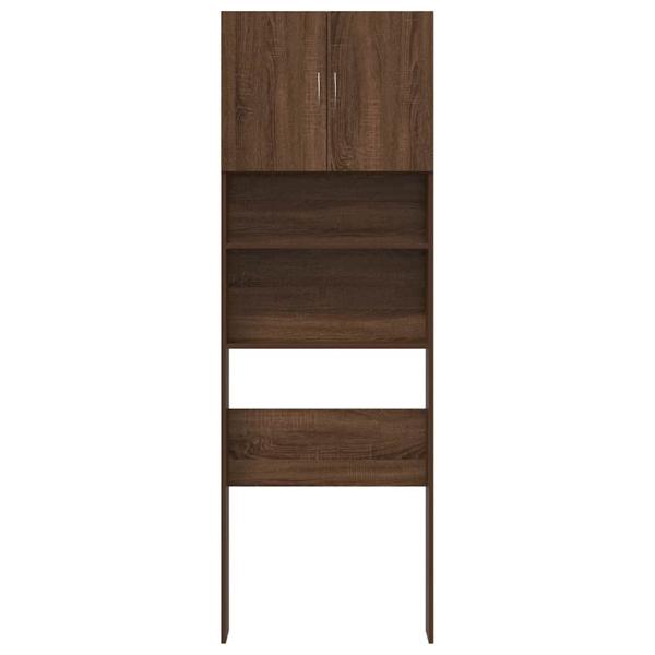 Waschmaschinenschrank Braun Eichen-Optik 64x24x190 cm