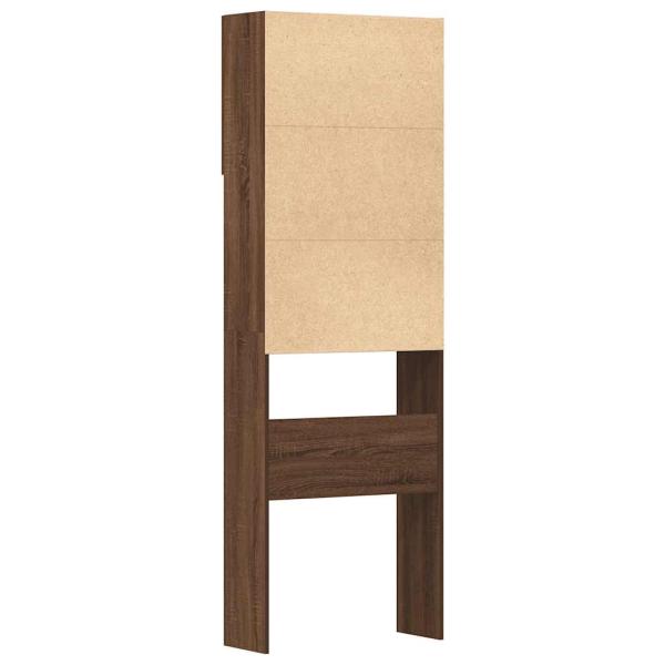 Waschmaschinenschrank Braun Eichen-Optik 64x24x190 cm