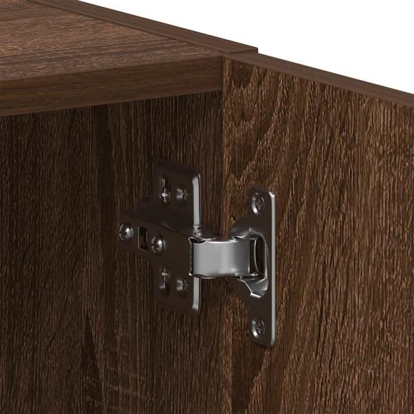 Waschmaschinenschrank Braun Eichen-Optik 64x24x190 cm