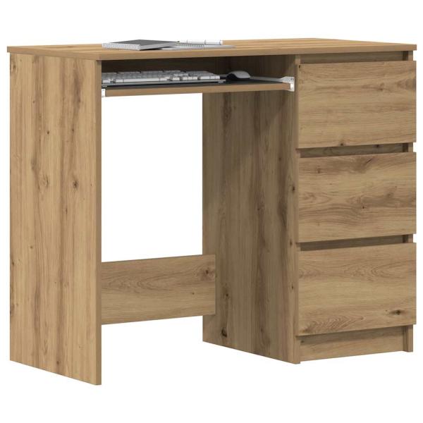 ARDEBO.de - Schreibtisch Artisan-Eiche 90x45x76 cm Holzwerkstoff