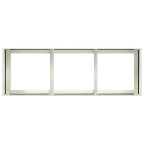 Pflanzkübel Weiß 120x40x40 cm Kaltgewalzter Stahl
