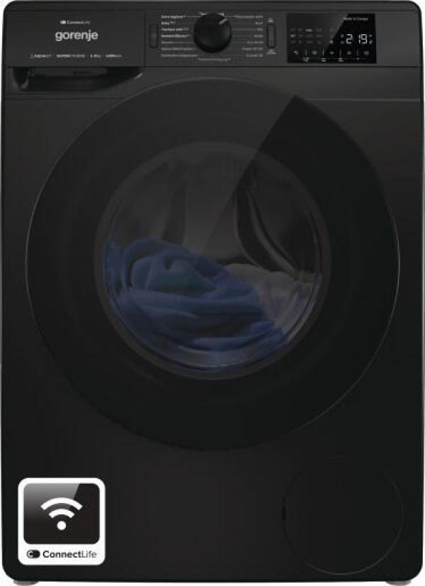 ARDEBO.de Gorenje WPNEI94A1DTSB 9 kg Frontlader Waschmaschine, 60 cm breit, 1400 U/Min, AquaStop, StableTech, WLAN, 15 Programme, Kindersicherung, schwarz
