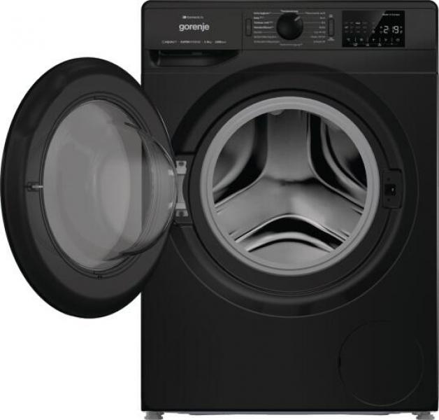 Gorenje WPNEI94A1DTSB 9 kg Frontlader Waschmaschine, 60 cm breit, 1400 U/Min, AquaStop, StableTech, WLAN, 15 Programme, Kindersicherung, schwarz