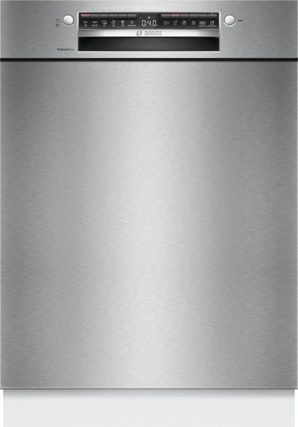 ARDEBO.de Bosch SMU4ETS08E Serie 4 Unterbau Geschirrspüler, 60 cm breit, 13 Maßgedecke, AquaStop, Kindersicherung, HomeConnect, Gebürsteter Stahl