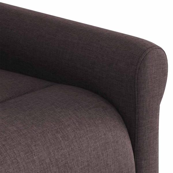Relaxsessel Elektrisch Dunkelbraun Stoff