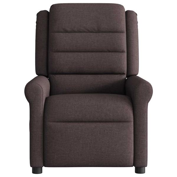 Relaxsessel Elektrisch Dunkelbraun Stoff