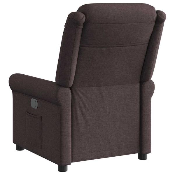 Relaxsessel Elektrisch Dunkelbraun Stoff