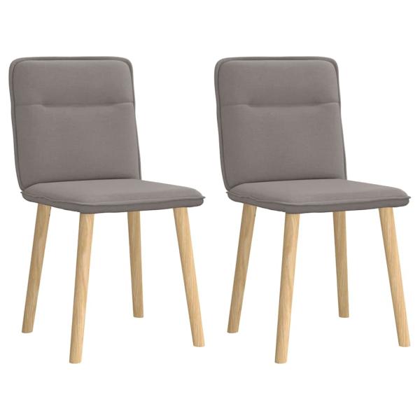 ARDEBO.de - Esszimmerstühle 2 Stk. Taupe Stoff