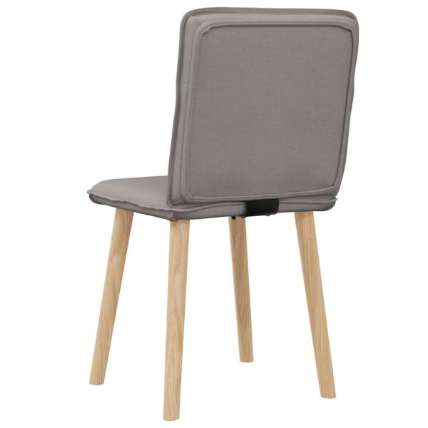 Esszimmerstühle 2 Stk. Taupe Stoff