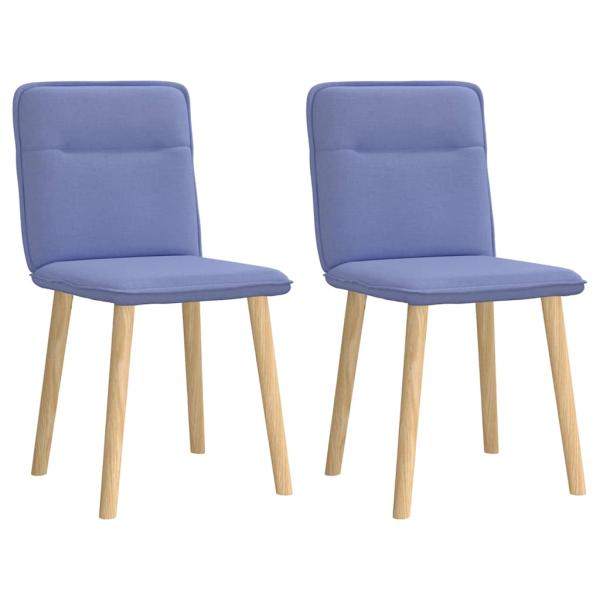 ARDEBO.de - Esszimmerstühle 2 Stk. Jeansblau Stoff