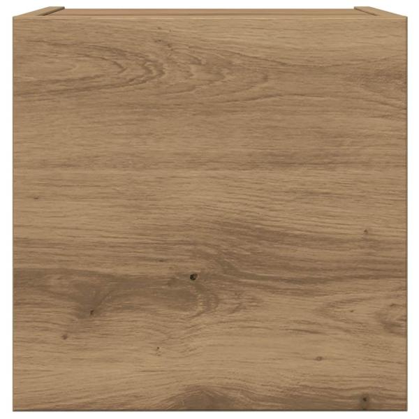 4-tlg. TV-Schrank-Set Wandmontage Artisan-Eiche Holzwerkstoff